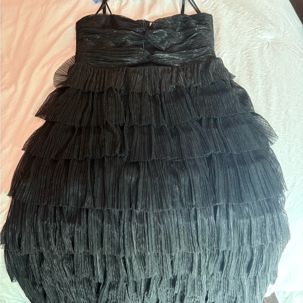 Gianni Bini Elegant Black Cut-Out Maxi Dress - Picture 3 of 7